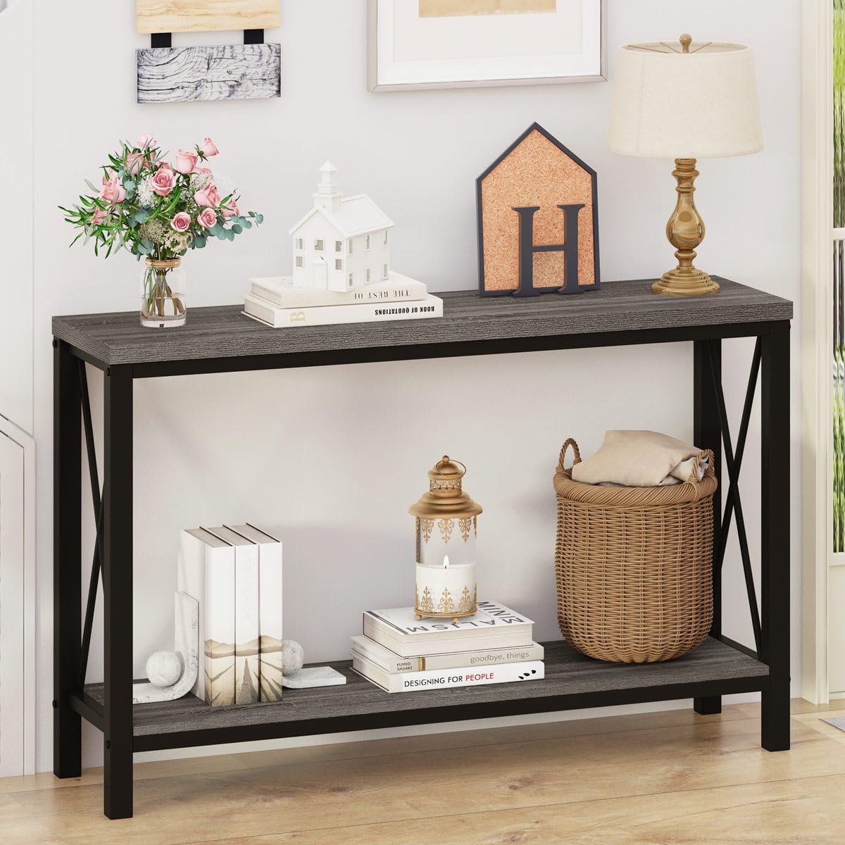 Amazon.com: Timberer Narrow Console Table, 39.4” Sofa Table